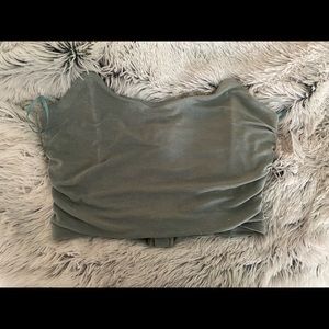 Corset zipper back top
